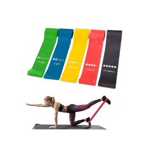 Kit de faixas elásticas de resistência com níveis variados e bolsa - Twisted Media