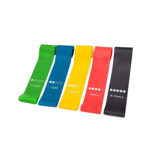 Kit de faixas elásticas de resistência com níveis variados e bolsa. Twisted Media