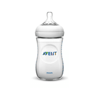 AVENT Biberão Natural Anticólica 260ml X1 com sistema anticólica, bico de silicone e design ergonômico para alimentação confortável do bebê.