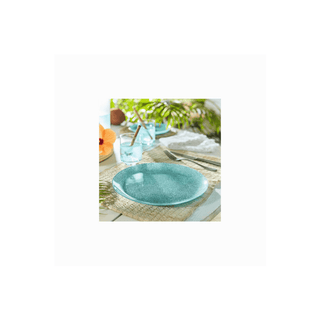 LUMINARC Prato de jantar turquesa gelado 26cm 6 peças - Twisted Media