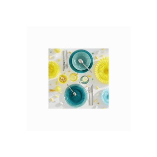 LUMINARC Prato de sobremesa turquesa gelado 20.5 cm 6 peças - Twisted Media