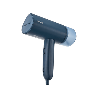 Vaporizador Philips Portátil Série 3000 900W, ideal para viagens e retoques rápidos em roupas, com design dobrável e fácil de armazenar.