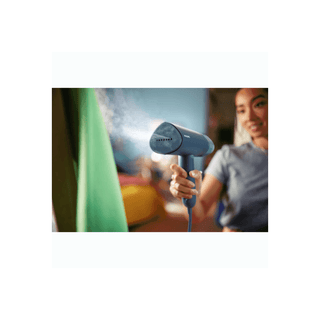 Vaporizador Philips Portátil Série 3000 900W, ideal para viagens e retoques rápidos em roupas, com design dobrável e fácil de armazenar.