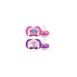 AVENT Chupeta Ultra Air Happy 6-18M Menina - Twisted Media 