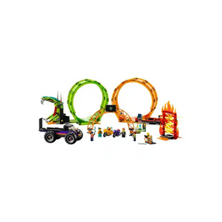 Arena de Acrobacias com Loop Duplo LEGO City - Twisted Media 