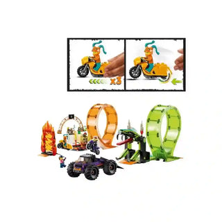 Arena de Acrobacias com Loop Duplo LEGO City - Twisted Media 