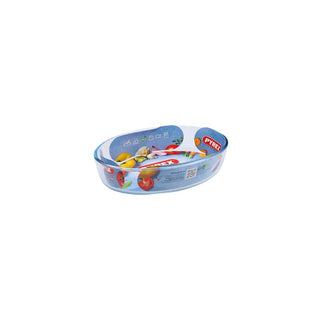 Assadeira de Vidro Oval Pyrex 26x18cm - Twisted Media