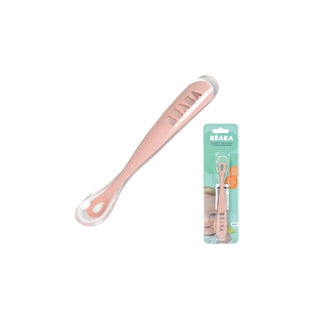 BEABA Colher De Silicone 1ª Etapa Rosa - Twisted Media 