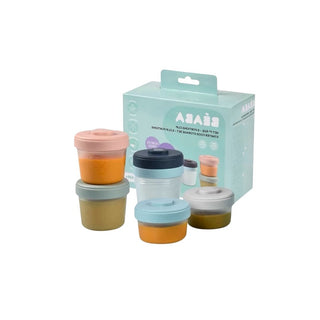 BEABA Conjunto De 6 Potes De Armazenar Alimentos - Twisted Media 