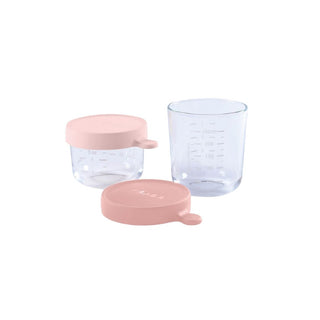 BEABA Conjunto de 2 porções de vidro 150/250ml - Twisted Media