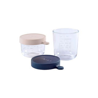 BEABA Conjunto de 2 potes de vidro 150/250 ml - Twisted Media