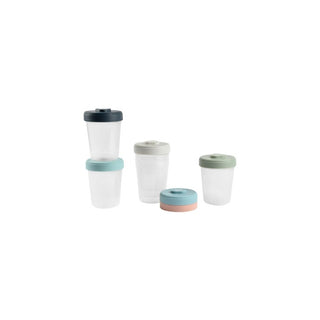 BEABA Conjunto de 6 Porções Clip 250ml  - Twisted Media 