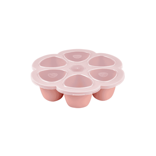 BEABA Recipiente Multiporções Silicone Rosa 6x90ml - Twisted Media  
