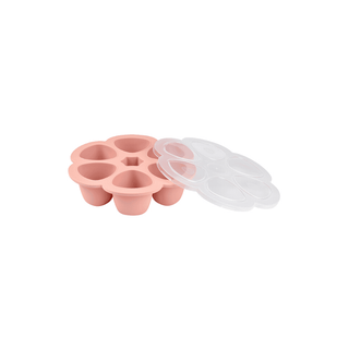 BEABA Recipiente Multiporções Silicone Rosa 6x90ml - Twisted Media 