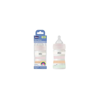 Biberão Chicco Well-Being 150 ml Rosa - Twisted Media