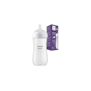 Biberão Philips Avent Natural Response – 330 ml, Tetina T4 (Fluxo Rápido) - Twisted Media