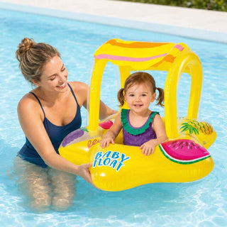 Bóia Insuflável INTEX com Capa para Bebés 81x79cm - Twisted Media
