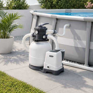 Bomba de Filtro de Areia Intex Krystal Clear com Clorador Salino - Twisted Media