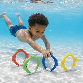 Brinquedos Subaquáticos INTEX Fish Rings 4 Argolas - Twisted Media