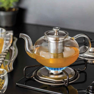 Bule para Chá Tramontina em Vidro e Aço com Infusor 1L - Twisted Media 