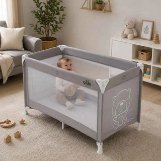 CAM Travel Cot Sonno Berço De viagem Teddy Cinza COL.247 - Twisted Media 