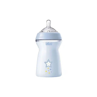 CHICCO Biberão de Plástico 330ml Azul - Twisted Media 