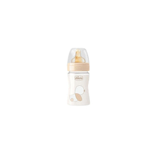 CHICCO Biberão de Vidro 150 ml com Tetina Natural  - Twisted Media 