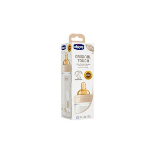 CHICCO Biberão de vidro 240ml Fluxo normal - Twisted Media 
