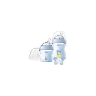 CHICCO Conjunto Biberões Natural Feeling Azul - Twisted Media 