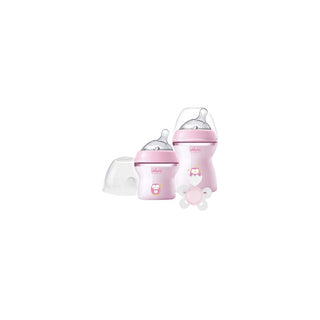 CHICCO Conjunto Biberões Natural Feeling Rosa - Twisted Media 