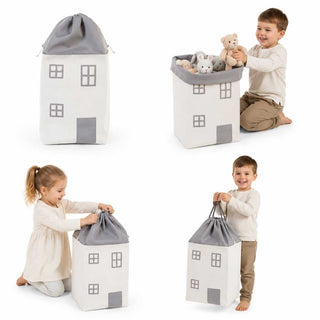 CHILDHOME Toybox House – Cesto de Armazenamento em Forma de Casinha - Twisted Media 