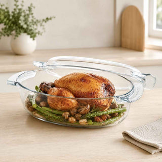 Caçarola Oval Pyrex Classic 5,8L em Vidro  - Twisted Media