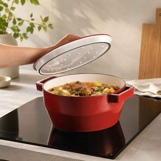 Caçarola Pyrex Vermelha 28cm Slow Cook  - Twisted Media