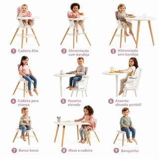 Cadeira Alta Joie Chestnut Lola 9 em 1 - Twisted Media 
