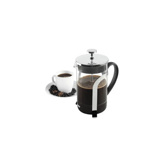 Cafeteira de Êmbolo IBILI 800 ml em Vidro Borossilicato e Aço Inoxidável - Twisted Media