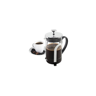 Cafeteira de Êmbolo IBILI 800 ml em Vidro Borossilicato e Aço Inoxidável - Twisted Media 