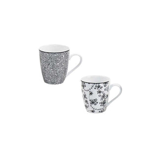 Caneca com Asa Ibili Armonia Preta 360 ml em Porcelana - Twisted Media 