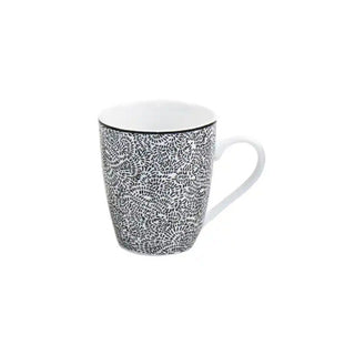 Caneca com Asa Ibili Armonia Preta 360 ml em Porcelana - Twisted Media