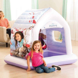 Casa Infantil Frozen INTEX Insuflável 137x109x122cm - Twisted Media