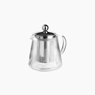 Chaleira de Vidro Elegante 800ml com Filtro em Aço Inoxidável - Twisted Media