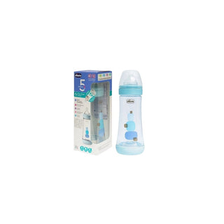 Chicco Perfect 5 300 ml Azul – Biberão Plástico Anticólicas - Twisted Media 