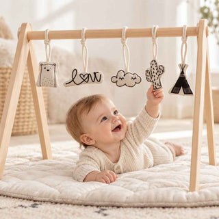 Childhome Gym Toys Canvas Conjunto de 5 Brinquedos - Twisted Media 