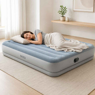 Colchão Insuflável Casal INTEX Dura-Beam Plus Mid-Rise Comfort USB Queen 152x203x36cm - Twisted Media