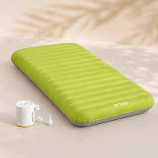 Colchão Insuflável Individual INTEX TruAire Outdoor TPU Camping Mat com Bomba USB - Twisted Media