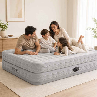 Colchão Insuflável Intex Supreme Air-Flow Queen 203x152x51cm com Bomba Elétrica - Twisted Media
