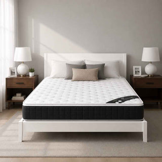 Colchão de Molas SmartFlex White Plus 180x200 cm Preto - Twsited Media 