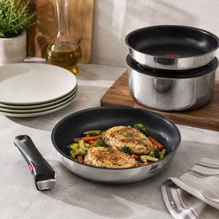 Conjunto Tefal Ingenio Preference 12 Peças em Aço Inoxidável - Twisted Media