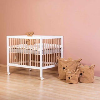 Conjunto de 3 Cestas de Arrumação Ursinho Castanho Childhome - Twisted Media 