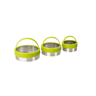Conjunto de 3 Cortadores de Massa IBILI em Aço Inox - Twisted Media