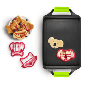 Conjunto de 3 Moldes de Silicone para Panquecas Ibili - Twisted Media